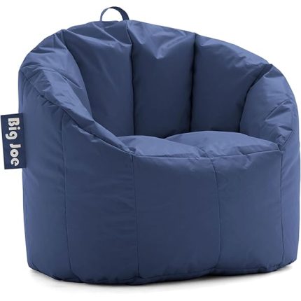 Big Joe Milano Beanbag Chair Navy Smartmax